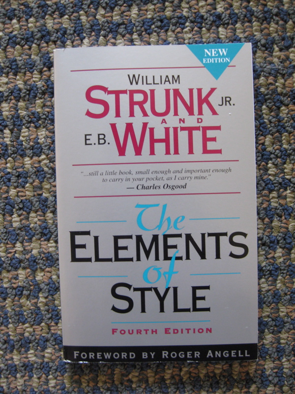 strunk white elements of style