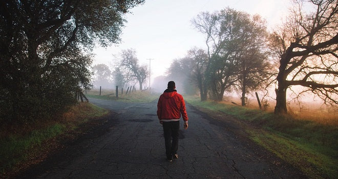 Wandering that road.